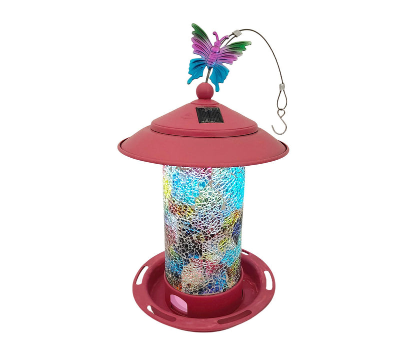 Temp-tations Outdoors Solar Bird Feeder w/ Interchangeable Critter Icons — View 5