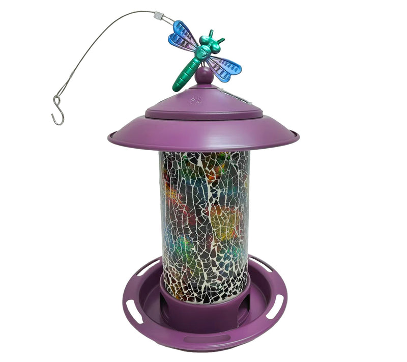 Temp-tations Outdoors Solar Bird Feeder w/ Interchangeable Critter Icons — View 7