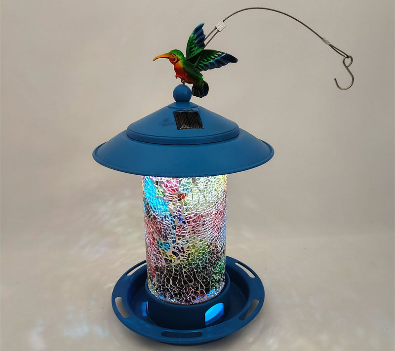 Temp-tations Outdoors Solar Bird Feeder w/ Interchangeable Critter Icons — View 13