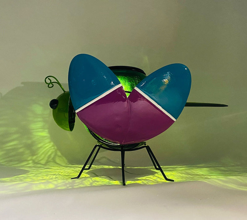 Temp-tations Outdoors Solar Crackle Glass Critter — View 6