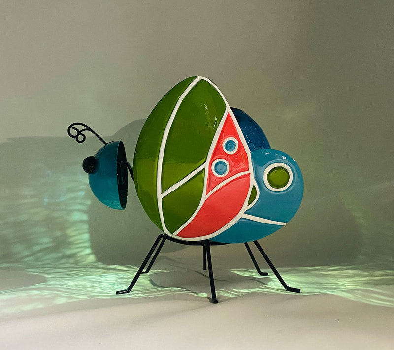 Temp-tations Outdoors Solar Crackle Glass Critter — View 4