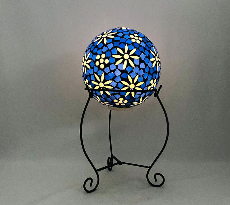 Temp-tations Outdoors Mosaic Gazing Ball With Stand — View 2