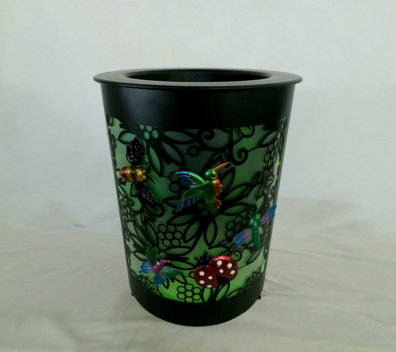 Temp-tations Outdoors 16.5" Illuminated Planter w/ Magnet Icons — View 8