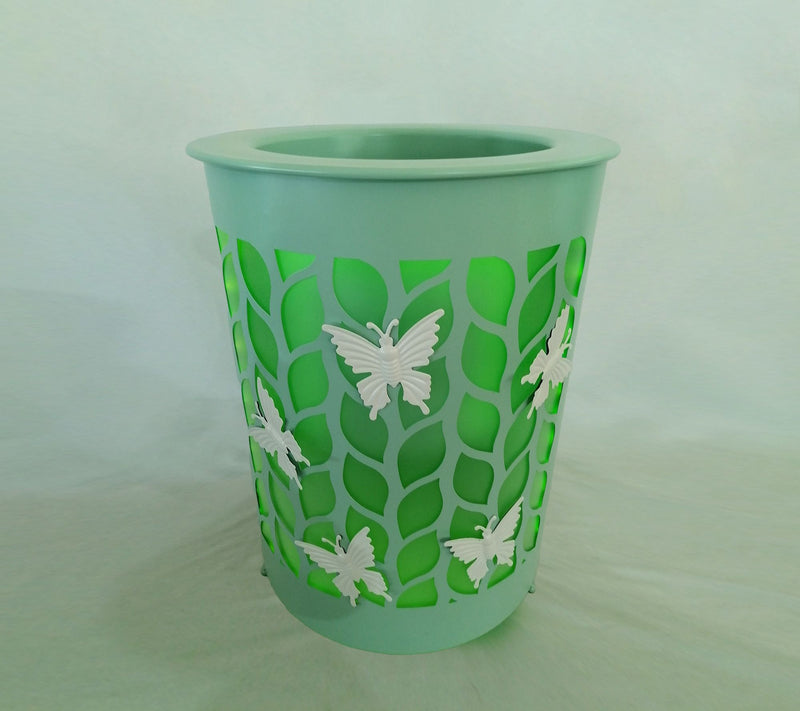 Temp-tations Outdoors 16.5" Illuminated Planter w/ Magnet Icons — View 10