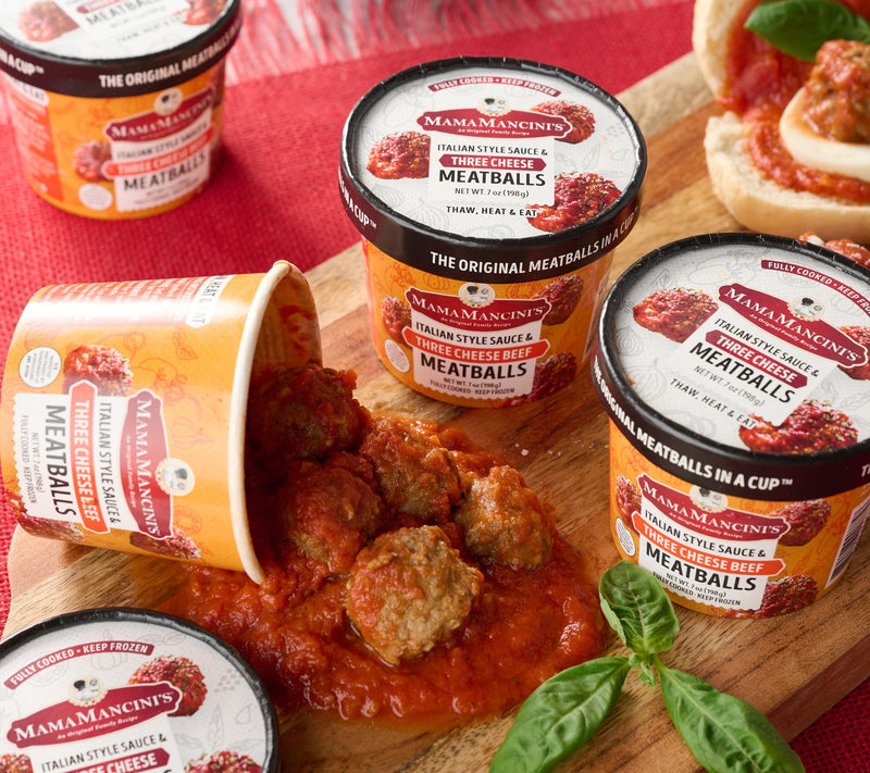 Mama Mancini's (6) 7-oz Beef or Turkey Meatballs in a Cup — Main view