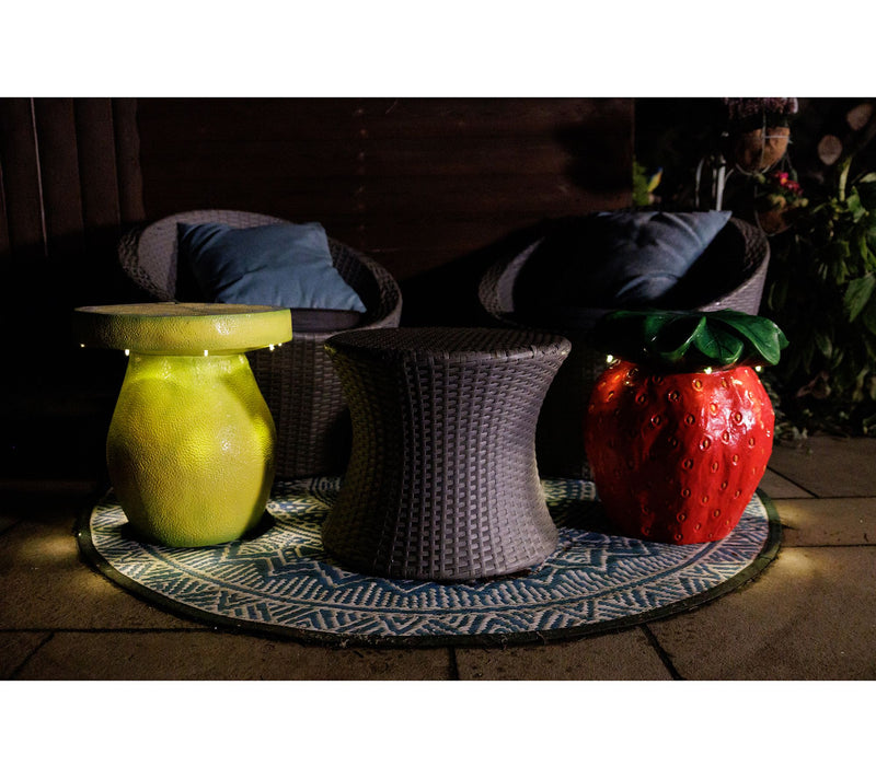 Jennings Solar Fruit Shaped Garden Stool — View 5