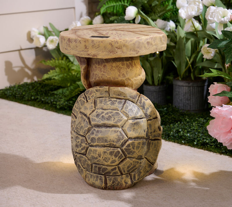 Jennings Solar Garden Character Wood Effect Accent Table — View 2