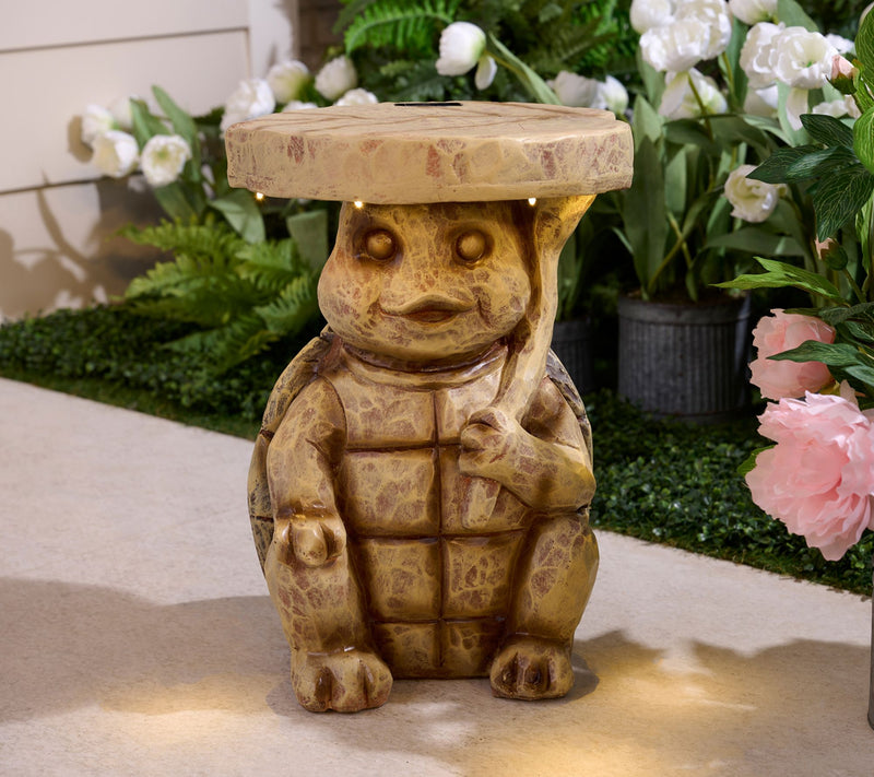 Jennings Solar Garden Character Wood Effect Accent Table — Main view