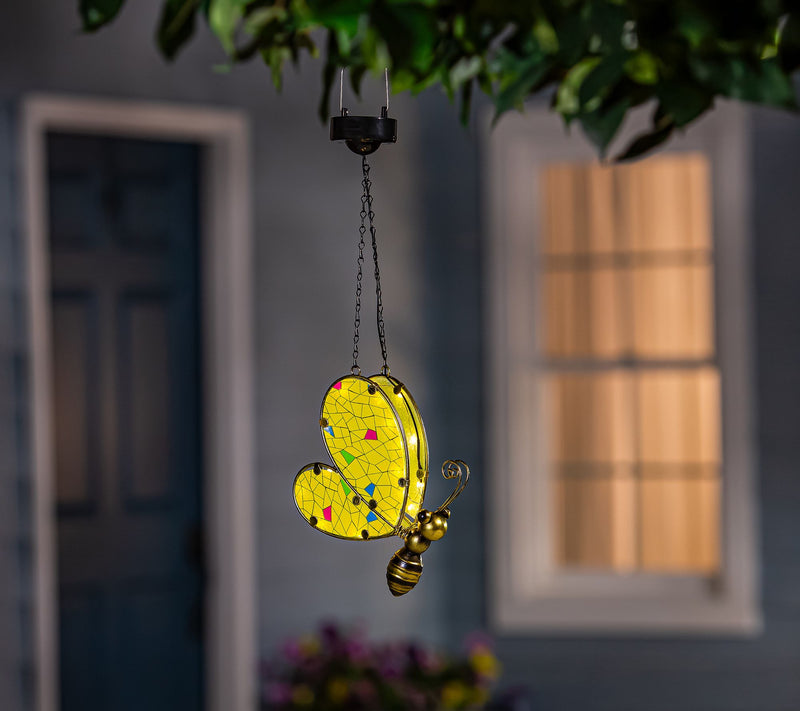 Plow & Hearth Solar Glass Mosaic-Style Hanging Critter — View 9