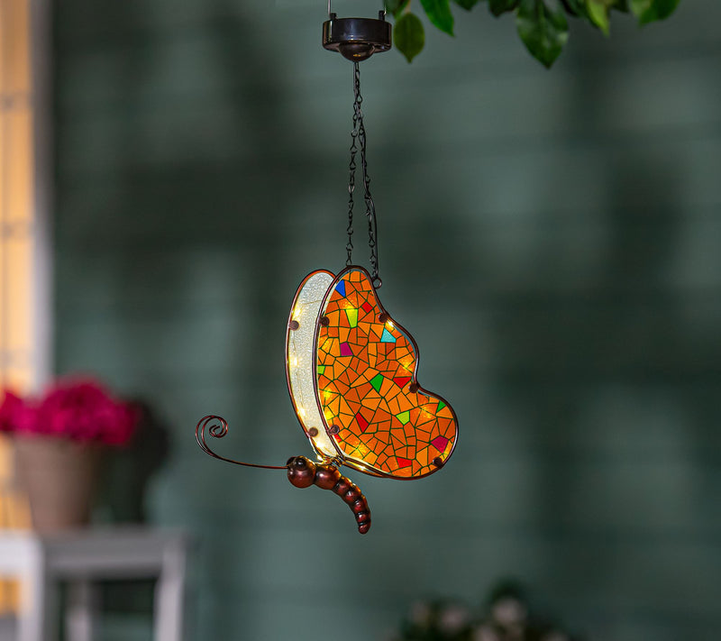 Plow & Hearth Solar Glass Mosaic-Style Hanging Critter — View 8