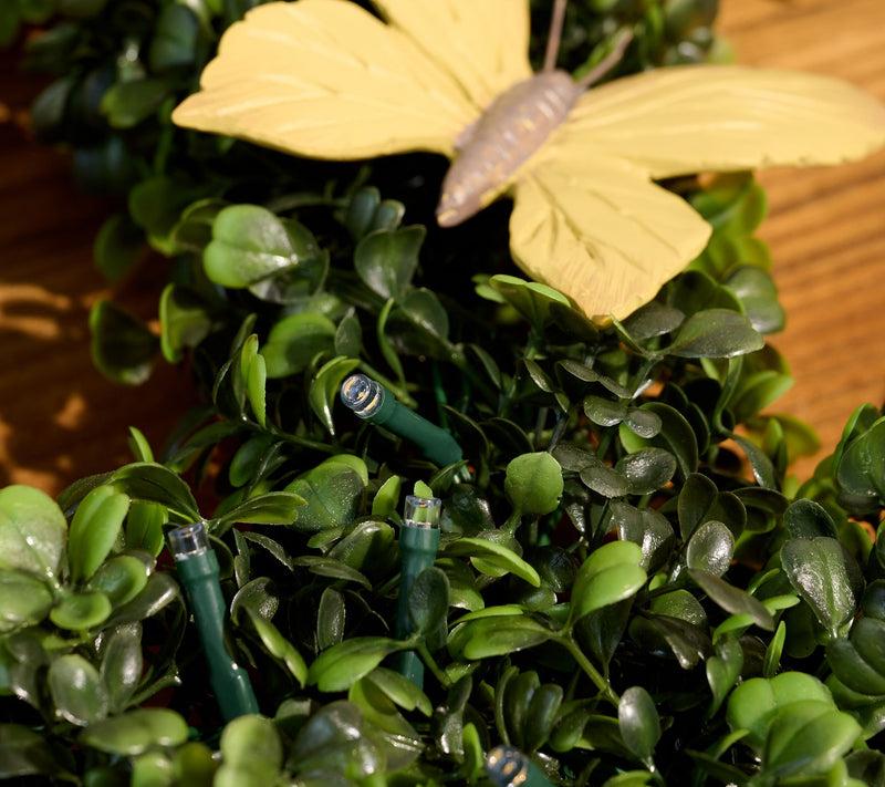 Girl Next Door By Carolyn Gracie Illum. Indoor/Outdoor Boxwood Wreath — View 3
