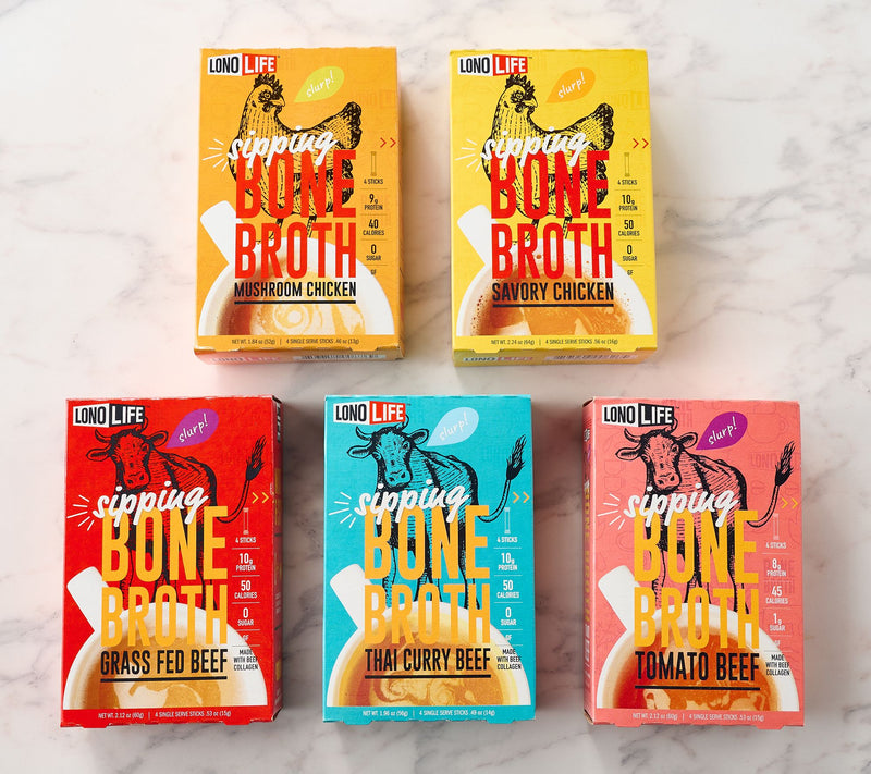 LonoLife 20-ct Single-Serve Protein-Packed Bone Broth Mix Packets — View 2