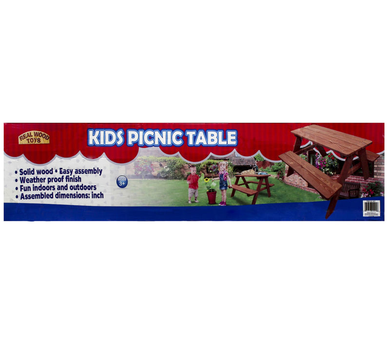 Homeware Wood Kids Picnic Table — View 6