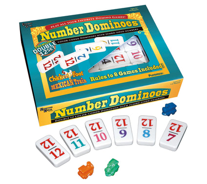 Puremco Number Dominoes - Premium Double 12 Set