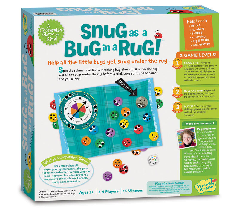 Peaceable Kingdom Snug as a Bug in a Rug Kids Game — View 2