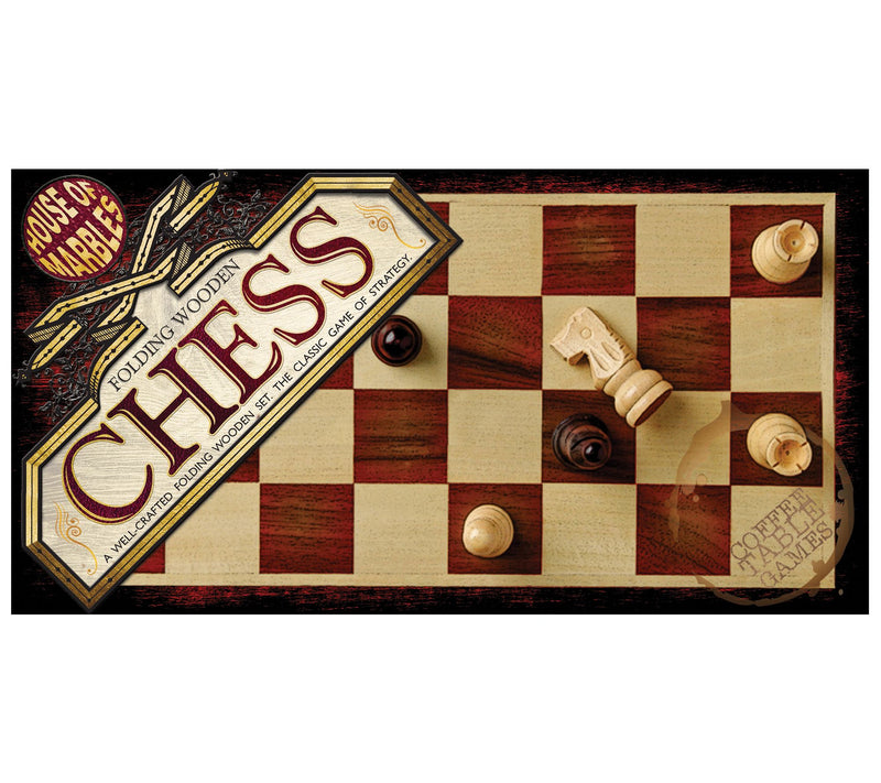 House of Marbles Folding Wooden Chess Family Game — View 2