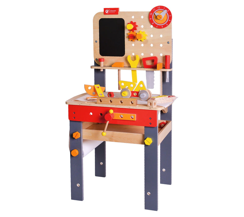 Classic World Toys Carpenter Workbench with Tools — Main view