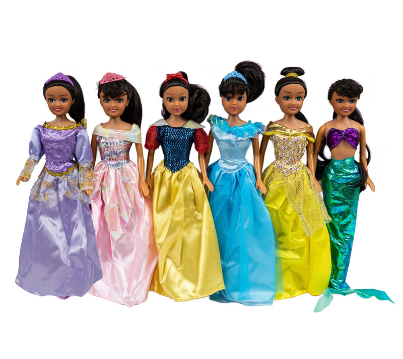 Smart Talent  11.5" African American Princess Dolls Gift Set — Main view