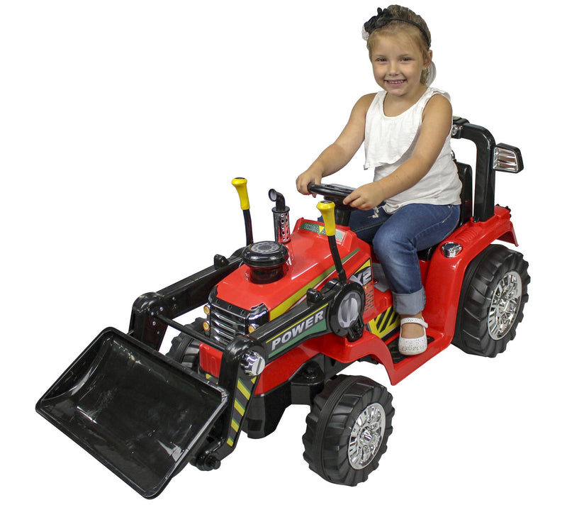 Blazin' Wheels 12V Red Push Dozer — View 3