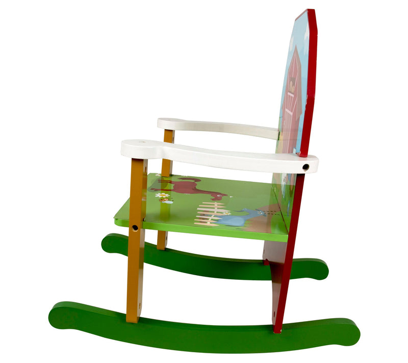 Homeware Wood Farm Rocking Chair — View 3