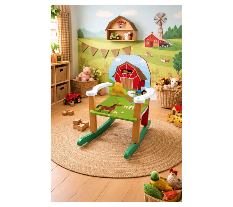 Homeware Wood Farm Rocking Chair — View 7