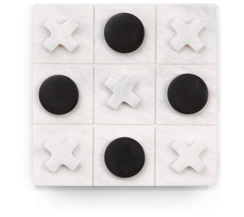 9" marble tic tac toe set — Main view