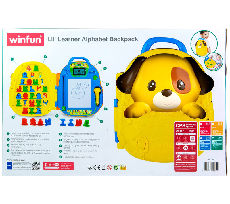 Winfun Lil' Learning Alphabet Backpack — View 4