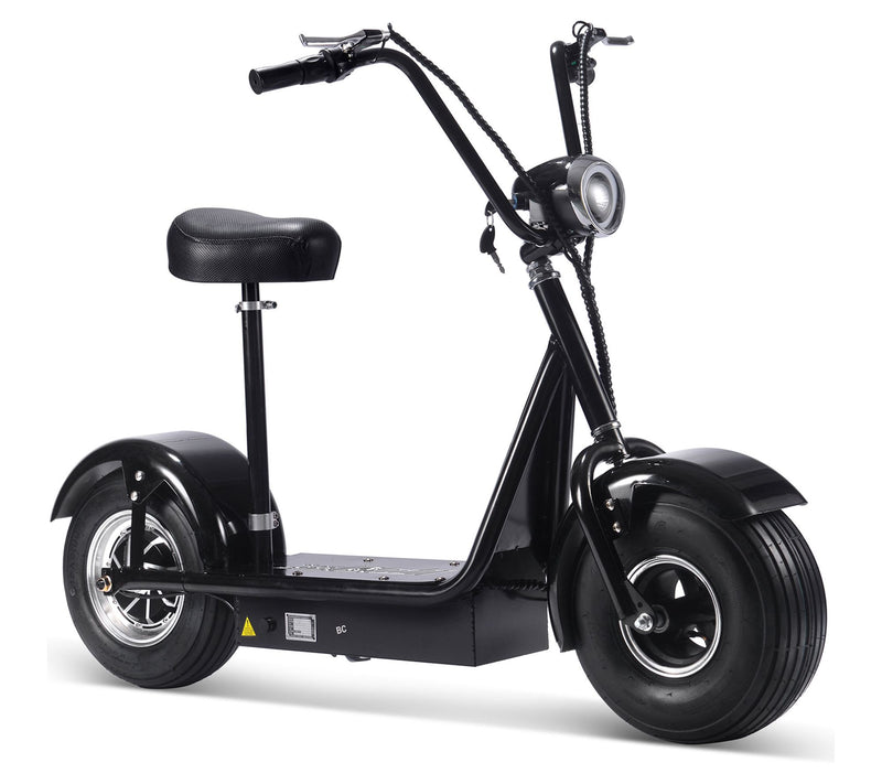 MotoTec FatBoy 48v 800w Electric Scooter — View 3