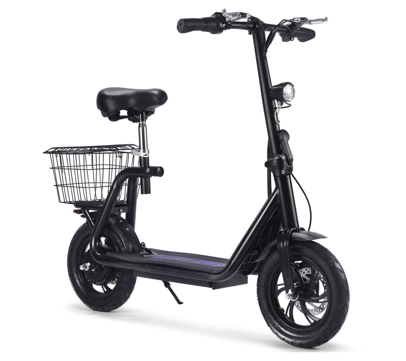 MotoTec Metro 36V 350W Electric Scooter Green — View 3