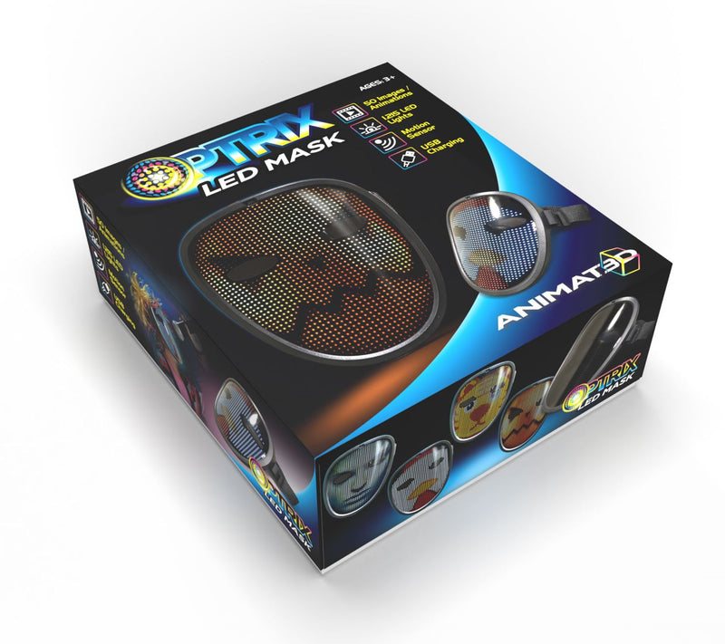 Super Bright LED Light Face Changing Mask with Button Control — View 7