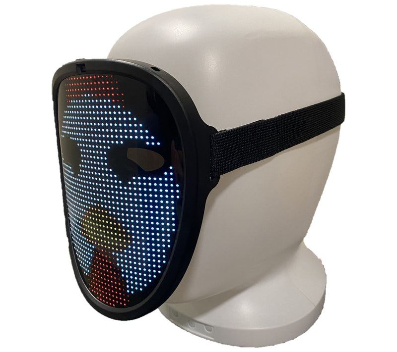 Super Bright LED Light Face Changing Mask with Button Control — View 5