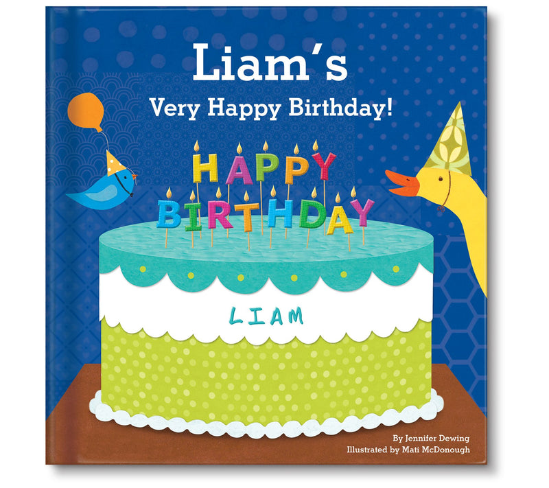 I See Me Blue Very Happy Birthday PersonalizedBoard Book — Main view