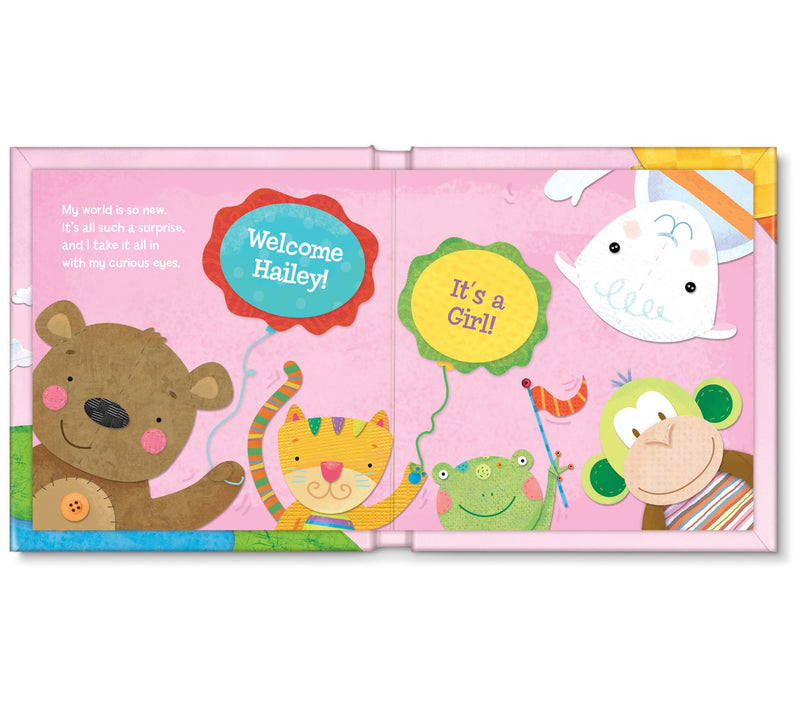I See Me Hello World Personalized Pink Board Boook — View 3