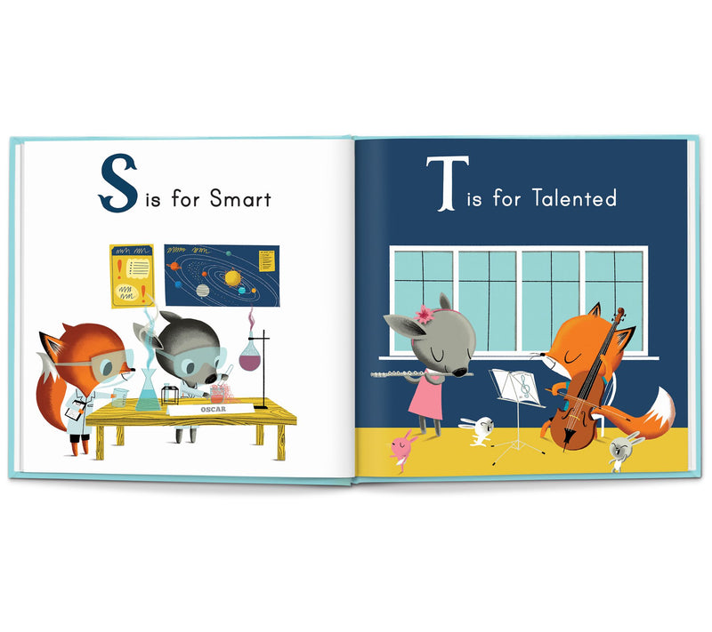 I See Me M is for Me Personalized Blue Storybok — View 3
