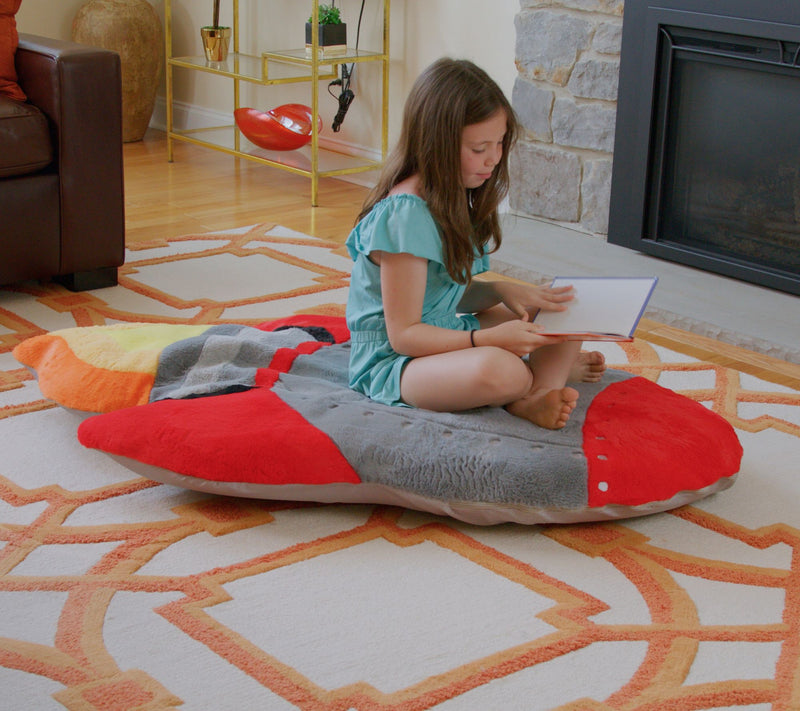 Fluffy Inflatable Floor Cushion with Pump — View 14