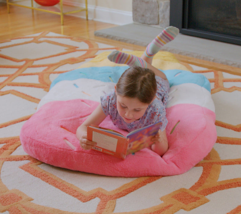 Fluffy Inflatable Floor Cushion with Pump — View 13