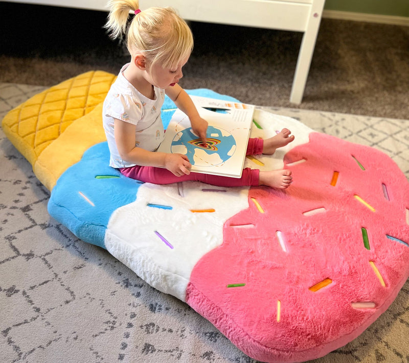 Fluffy Inflatable Floor Cushion with Pump — View 12