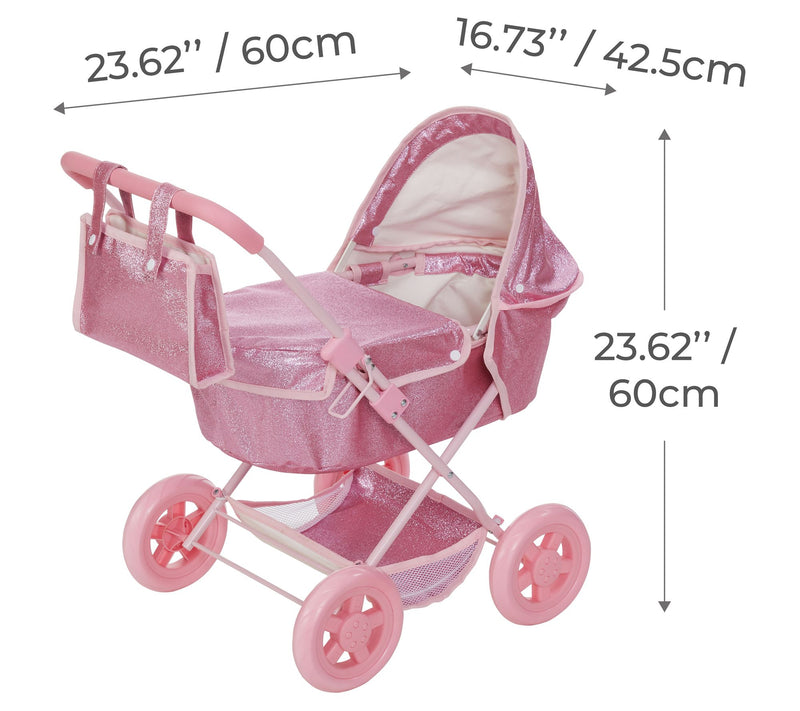 Olivia's Little World Baby Doll Bassinet Pram — View 7