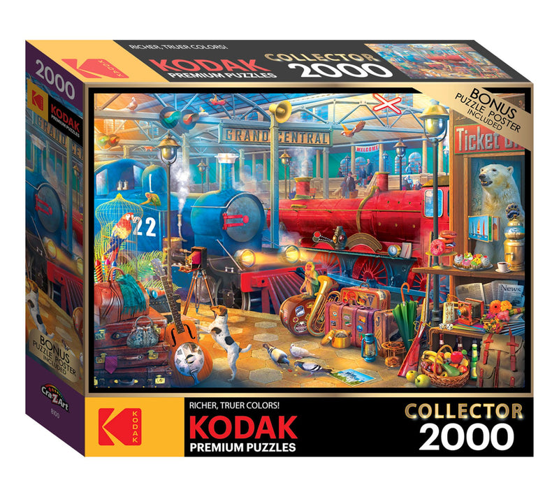 RoseArt Train S tation 2000 Pie ce Puzzle — View 3