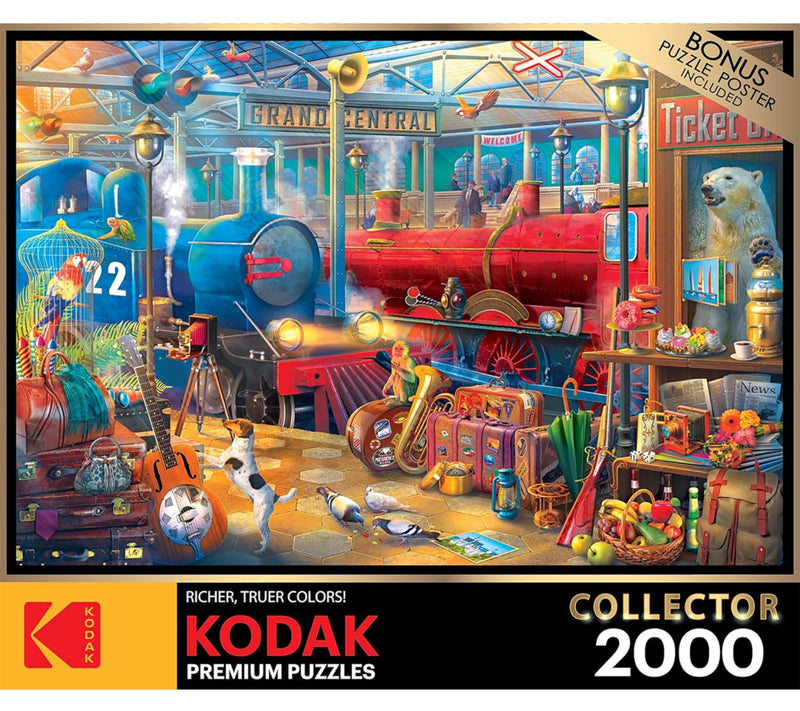 RoseArt Train S tation 2000 Pie ce Puzzle — View 7