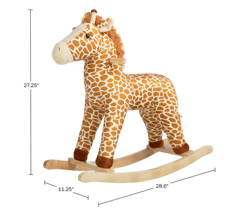 Happy Trails Plush Giraffe Kids Rocker — View 4