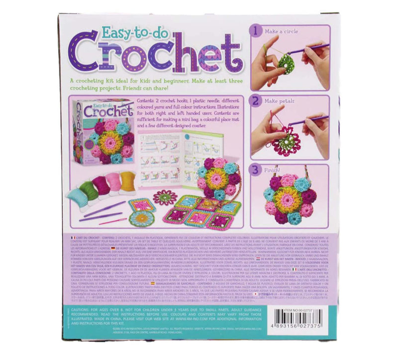 4M Easy-To-Do C rochet Kit - DI Y Yarn Crafts, 3 Project — View 4