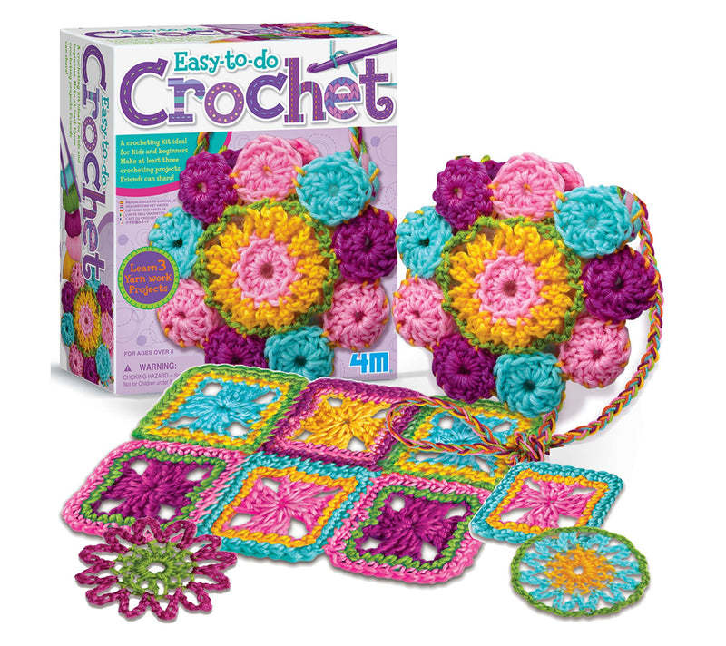 4M Easy-To-Do C rochet Kit - DI Y Yarn Crafts, 3 Project — View 3