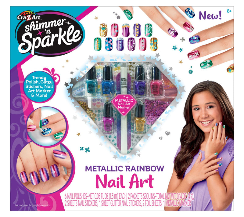 Shimmer 'N Sparkle: Metallic Rainbow Nail Art -Design Kit — View 2