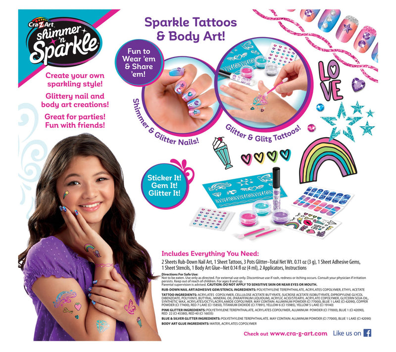 Shimmer 'N Sparkle: Sparkling Glitter Tattoos &Nails — View 3