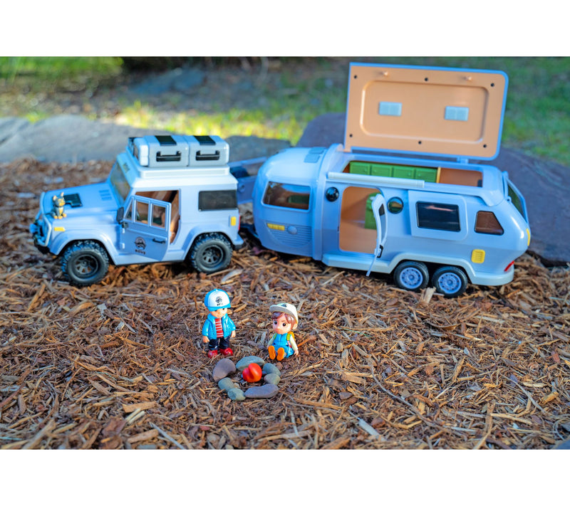 ROVE Vehicle Playset with Camper Figurine Toys — View 10