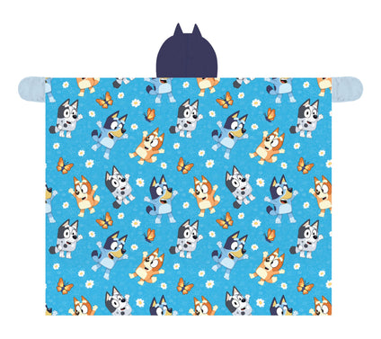 Bluey 50"x60" Hooded Throw with Hand Pockets