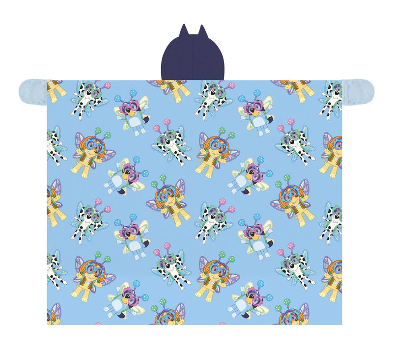 Bluey 50"x60" Hooded Throw with Hand Pockets — View 3