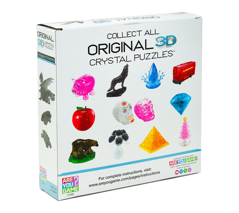 3D Crystal Puzzle - Deluxe Dragon with Stickers  (Black): 57 P — View 3