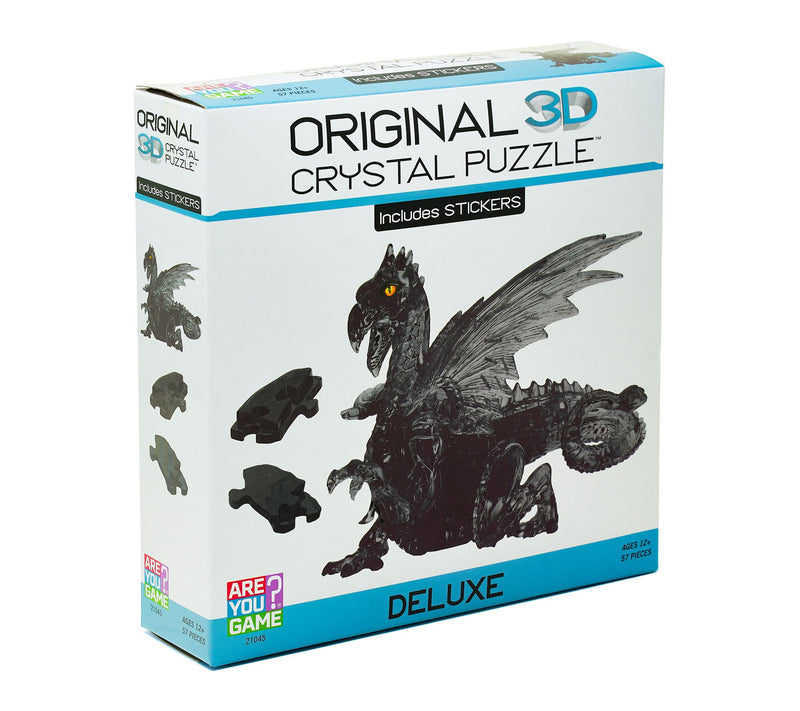 3D Crystal Puzzle - Deluxe Dragon with Stickers  (Black): 57 P — View 2